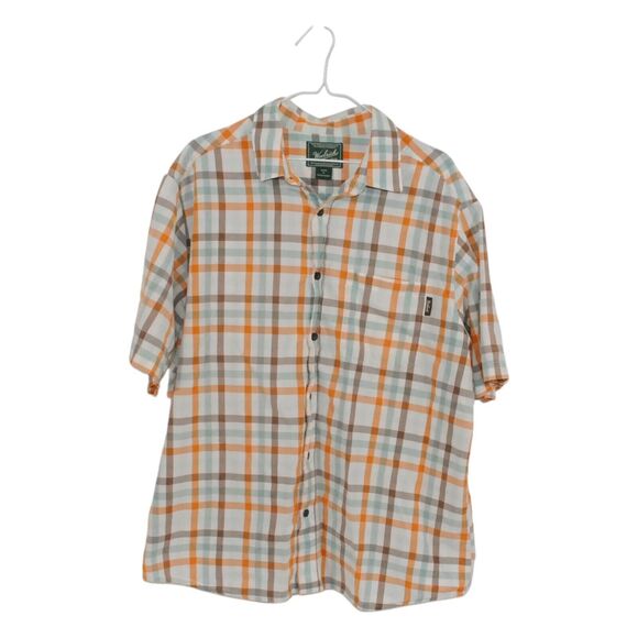 Woolrich Mens Size XL Plaid Short Sleeve Collared Shirt - Picture 1 of 6